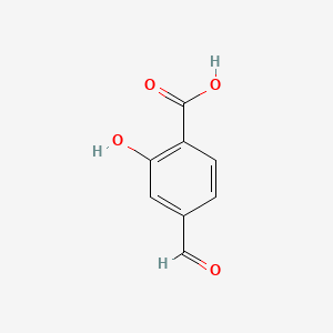 molecular formula C8H6O4 B1196607 4-Formyl-2-hydroxybenzoic acid CAS No. 51572-88-4