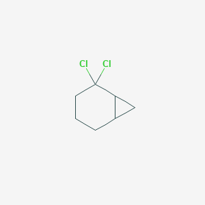 molecular formula C7H10Cl2 B11966115 2,2-Dichlorobicyclo[4.1.0]heptane CAS No. 13519-94-3