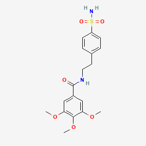 molecular formula C18H22N2O6S B1196612 3,4,5-trimethoxy-N-[2-(4-sulfamoylphenyl)ethyl]benzamide 
