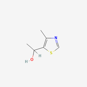 molecular formula C6H9NOS B1196614 5-(1-Hydroxyethyl)-4-methylthiazole CAS No. 45657-12-3