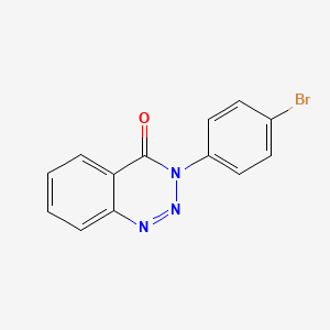 molecular formula C13H8BrN3O B1196616 3-(4-Bromophenyl)-1,2,3-benzotriazin-4-one CAS No. 55649-80-4