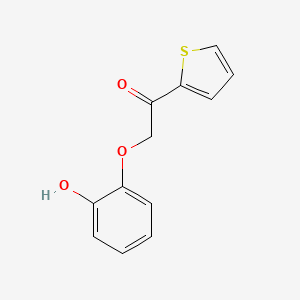 molecular formula C12H10O3S B11966183 2-(2-Hydroxy-phenoxy)-1-thiophen-2-YL-ethanone CAS No. 106662-95-7
