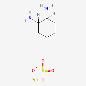 molecular formula C6H14N2O4PtS B1196619 1,2-Diaminocyclohexyl platinum sulfate CAS No. 61593-75-7