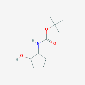 molecular formula C10H19NO3 B119662 tert-Butyl ((1R,2S)-2-hydroxycyclopentyl)carbamate CAS No. 155837-16-4