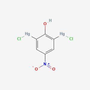 molecular formula C6H3Cl2Hg2NO3 B1196621 2,6-Dichloromercuri-4-nitrophenol CAS No. 24579-93-9