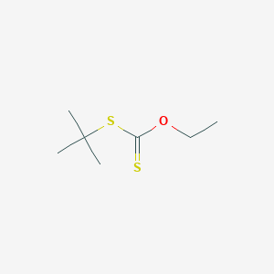 molecular formula C7H14OS2 B11966210 Dithiocarbonic acid S-tert-butyl ester O-ethyl ester CAS No. 84380-38-1