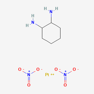 molecular formula C6H14N4O6Pt B1196622 1,2-Cyclohexanediamine dinitratoplatinum CAS No. 60732-70-9