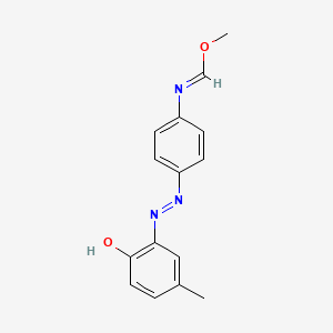 molecular formula C15H15N3O2 B11966251 Methyl 4-[(2-hydroxy-5-methylphenyl)diazenyl]phenylimidoformate CAS No. 202064-30-0