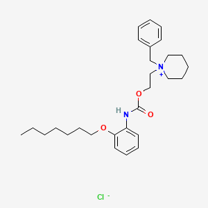 N-2-(2-Heptyloxyphenylcarbamoyloxy)ethyl-N-benzylpiperidinium chloride