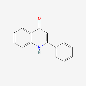molecular formula C15H11NO B1196632 2-苯基喹啉-4-醇 CAS No. 14802-18-7