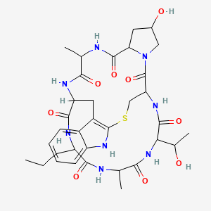 molecular formula C34H46N8O9S B1196633 Norphalloin CAS No. 20750-72-5
