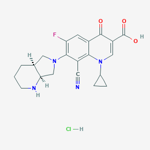 molecular formula C21H22ClFN4O3 B119664 Pradofloxacin Hydrochloride CAS No. 195532-14-0