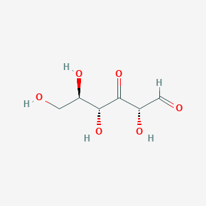 molecular formula C6H10O6 B1196642 D-ribo-Hexos-3-ulose CAS No. 2092-61-7