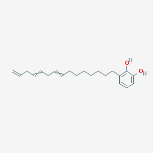 molecular formula C21H30O2 B1196645 3-Pentadeca-8,11,14-trienylbenzene-1,2-diol 