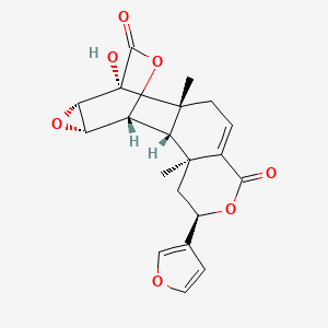 molecular formula C20H20O7 B1196646 Fibralactone CAS No. 25254-84-6