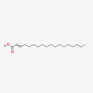 B1196649 Octadecenoic acid, (E)- CAS No. 26764-26-1