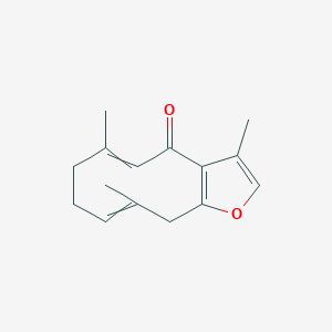 3,6,10-trimethyl-8,11-dihydro-7H-cyclodeca[b]furan-4-one