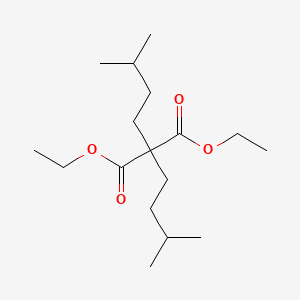 molecular formula C17H32O4 B11966573 Diethyl diisopentylmalonate CAS No. 26595-25-5