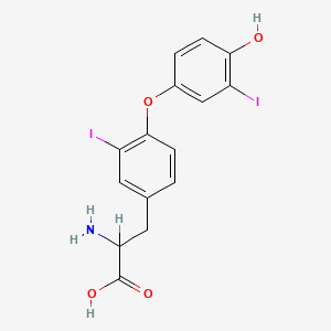 molecular formula C15H13I2NO4 B1196669 3,3'-Diiodothyronine CAS No. 70-40-6