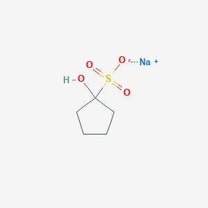 molecular formula C5H9NaO4S B11966847 Sodium 1-hydroxycyclopentane-1-sulfonate 