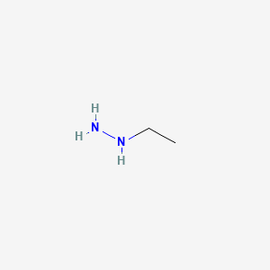 molecular formula C2H8N2 B1196685 Ethylhydrazine CAS No. 624-80-6