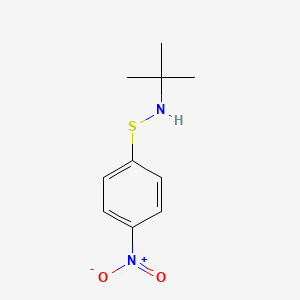 molecular formula C10H14N2O2S B11966887 Benzenesulfenamide, N-(1,1-dimethylethyl)-4-nitro- CAS No. 19117-41-0