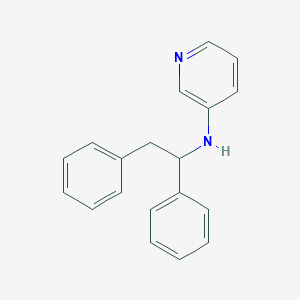molecular formula C19H18N2 B11966915 alpha-Phenyl-N-(3-pyridyl)-phenethylamine CAS No. 201215-94-3