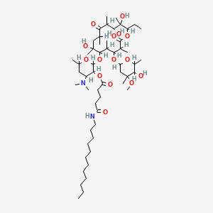 Erythromycin 2'-dodecyl glutaramide