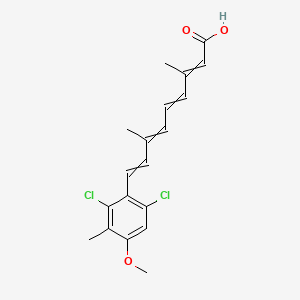 9-(2,6-Dichloro-4-methoxy-3-methylphenyl)-3,7-dimethylnona-2,4,6,8-tetraenoic acid