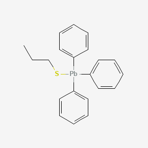 molecular formula C21H22PbS B11966983 Triphenyl(propylsulfanyl)plumbane CAS No. 3600-13-3