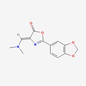 (4Z)-2-(1,3-benzodioxol-5-yl)-4-[(dimethylamino)methylidene]-1,3-oxazol-5(4H)-one