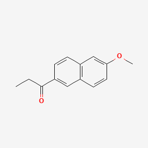molecular formula C14H14O2 B1196712 1-(6-甲氧基-2-萘基)丙酮 CAS No. 2700-47-2