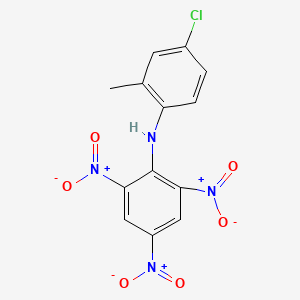 molecular formula C13H9ClN4O6 B11967192 N-(4-Chloro-ortho-tolyl)-picrylamine 