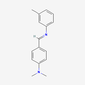 molecular formula C16H18N2 B11967229 N,N-Dimethyl-alpha-(m-tolylimino)-p-toluidine CAS No. 58200-51-4