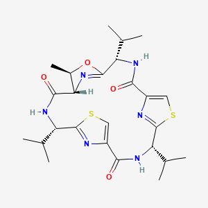 molecular formula C25H34N6O4S2 B1196725 Bistratamide E 