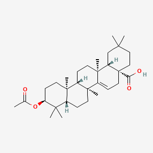 (4aR,6aS,6bS,8aS,10S,12aS,14aS,14bS)-10-acetyloxy-2,2,6b,9,9,12a,14a-heptamethyl-1,3,4,5,6a,7,8,8a,10,11,12,13,14,14b-tetradecahydropicene-4a-carboxylic acid