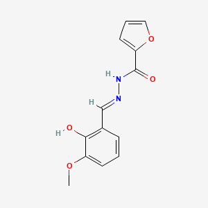 molecular formula C13H12N2O4 B11967425 N'-[(E)-(2-hydroxy-3-methoxyphenyl)methylidene]-2-furohydrazide 