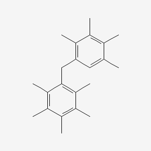 molecular formula C22H30 B11967441 1,2,3,4,5-Pentamethyl-6-(2,3,4,5-tetramethylbenzyl)benzene CAS No. 21894-94-0