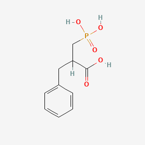 molecular formula C10H13O5P B1196752 2-Benzyl-3-phosphonopropionic acid CAS No. 99759-60-1