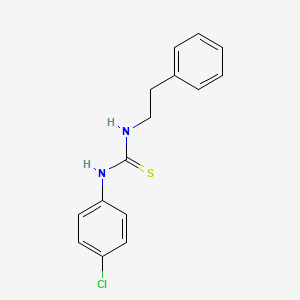 molecular formula C15H15ClN2S B1196757 1-(4-Chlorophenyl)-3-(2-phenylethyl)thiourea 