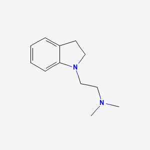 molecular formula C12H18N2 B1196759 2-(2,3-dihydroindol-1-yl)-N,N-dimethylethanamine 