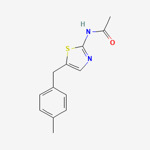 molecular formula C13H14N2OS B11967603 N-(5-(4-methylbenzyl)thiazol-2-yl)acetamide 