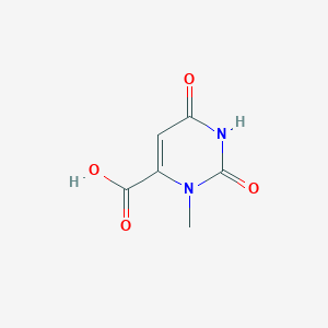 molecular formula C6H6N2O4 B1196763 3-Methyl-2,6-dioxo-1,2,3,6-tetrahydropyrimidine-4-carboxylic acid CAS No. 705-36-2