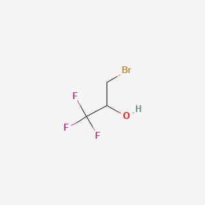 molecular formula C3H4BrF3O B1196768 3-Bromo-1,1,1-trifluoropropan-2-ol CAS No. 431-34-5
