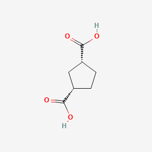 molecular formula C7H10O4 B1196770 cis-1,3-Cyclopentanedicarboxylic acid CAS No. 876-05-1