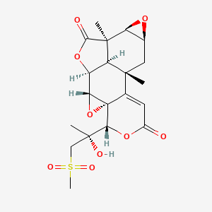 molecular formula C20H24O9S B1196777 Hallactone B CAS No. 35470-59-8