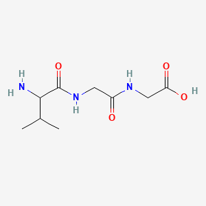 molecular formula C9H17N3O4 B11967799 N-(N-DL-Valylglycyl)glycine CAS No. 94088-98-9