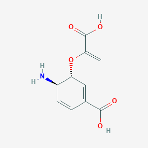 molecular formula C10H11NO5 B1196780 4-Amino-4-deoxychorismic acid 