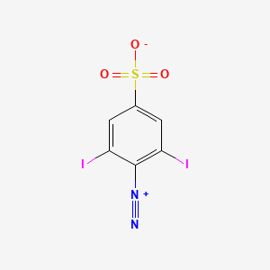 molecular formula C6H2I2N2O3S B1196788 Diazodiiodosulfanilic acid CAS No. 59259-95-9