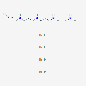 B119679 N(1)-Ethyl-N(11)-propargyl-4,8-diazaundecane-1,11-diamine CAS No. 151915-03-6